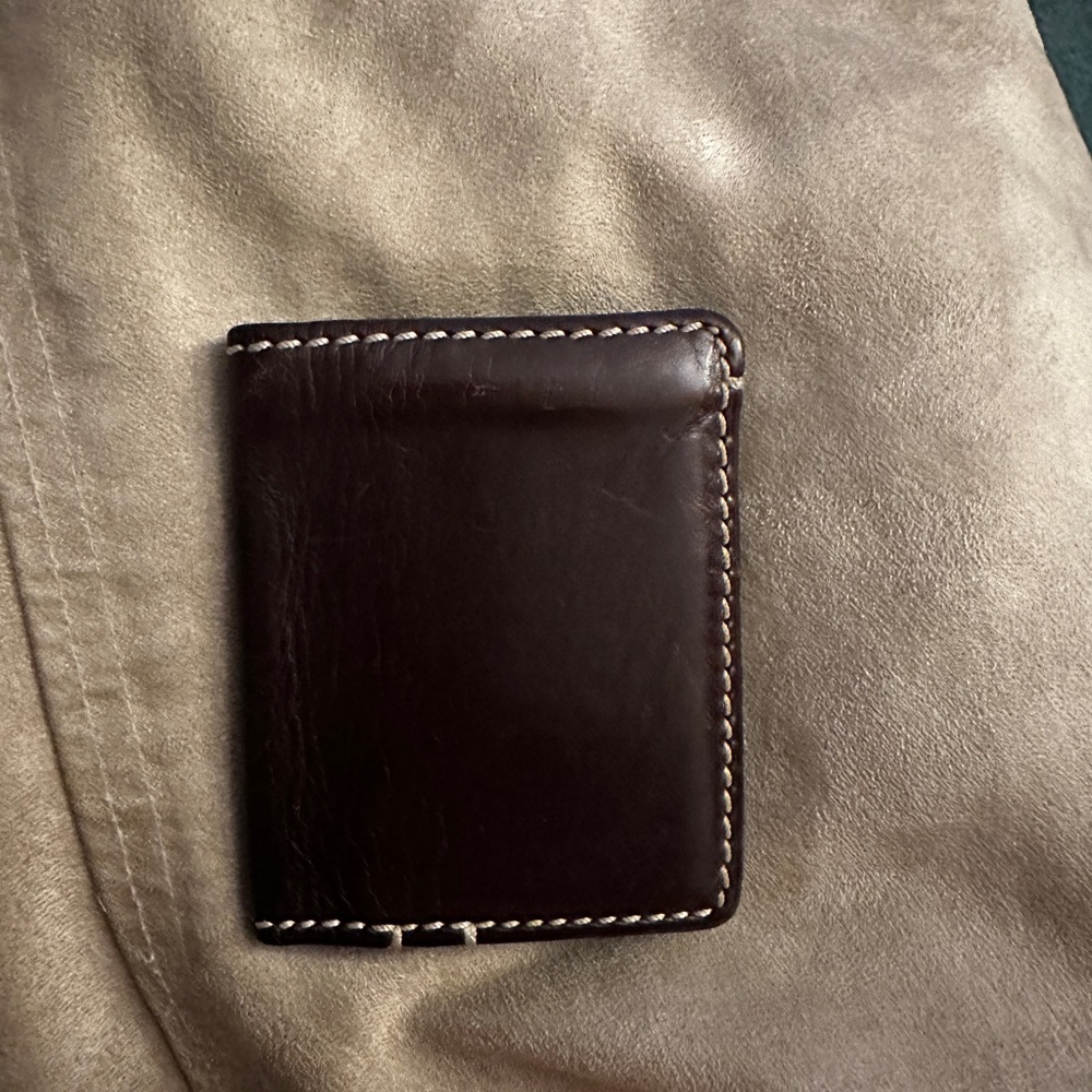 J. Crew Dark Brown Leather Card Holder